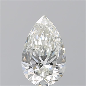 Picture of Natural Diamond 1.03 Carats, Pear with  Cut, J Color, SI2 Clarity and Certified by GIA