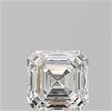 Natural Diamond 1.01 Carats, Asscher with  Cut, H Color, VVS2 Clarity and Certified by GIA