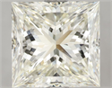 Natural Diamond 3.03 Carats, Princess with  Cut, K Color, IF Clarity and Certified by IGI