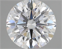 Lab Grown Diamond 1.42 Carats, Round with Ideal Cut, D Color, VVS2 Clarity and Certified by IGI