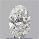Natural Diamond 0.51 Carats, Oval with  Cut, G Color, VS2 Clarity and Certified by GIA