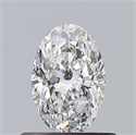 Diamante Natural 0.51 quilates, Ovalado , Color E, claridad VVS2 y certificado GIA