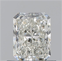 Natural Diamond 0.72 Carats, Radiant with  Cut, J Color, VVS2 Clarity and Certified by GIA