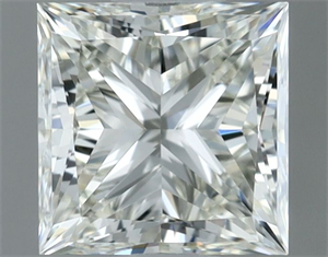 Picture of Natural Diamond 0.80 Carats, Princess with  Cut, I Color, VVS1 Clarity and Certified by IGI