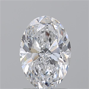 Picture of Natural Diamond 1.50 Carats, Oval with  Cut, D Color, SI2 Clarity and Certified by GIA
