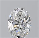 Natural Diamond 0.50 Carats, Oval with  Cut, F Color, VS1 Clarity and Certified by GIA