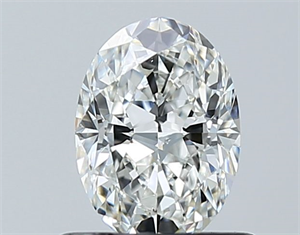 Foto Diamante Natural 0.70 quilates, Ovalado , Color G, claridad SI1 y certificado GIA de