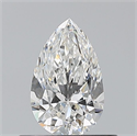 Natural Diamond 0.50 Carats, Pear with  Cut, F Color, VS1 Clarity and Certified by GIA