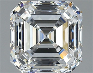 Picture of Natural Diamond 2.01 Carats, Asscher with  Cut, H Color, VS2 Clarity and Certified by GIA