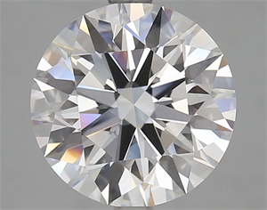 Picture of Lab Grown Diamond 3.90 Carats, Round with Excellent Cut, D Color, IF Clarity and Certified by GIA