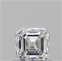 Natural Diamond 0.70 Carats, Asscher with  Cut, D Color, VS2 Clarity and Certified by GIA