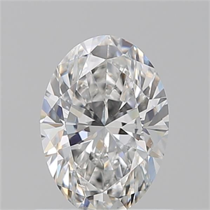 Foto Diamante Natural 0.70 quilates, Ovalado , Color F, claridad SI1 y certificado GIA de