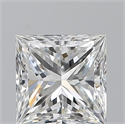 Natural Diamond 0.90 Carats, Princess with  Cut, G Color, VS1 Clarity and Certified by GIA