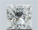 Natural Diamond 1.01 Carats, Princess with  Cut, I Color, SI1 Clarity and Certified by GIA
