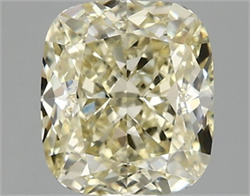 Picture of Lab Grown Diamond 2.08 Carats, CUSHION MODIFIED with  Cut, Fancy Intense Yellow Color, VVS2 Clarity and Certified by IGI