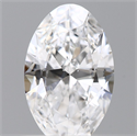 Natural Diamond 0.57 Carats, Oval with  Cut, D Color, SI1 Clarity and Certified by GIA