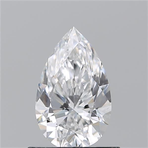 Picture of Natural Diamond 0.74 Carats, Pear with  Cut, D Color, VS2 Clarity and Certified by GIA
