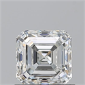 Natural Diamond 1.01 Carats, Asscher with  Cut, H Color, VS2 Clarity and Certified by GIA