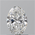 Natural Diamond 0.90 Carats, Oval with  Cut, G Color, SI1 Clarity and Certified by GIA
