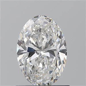 Picture of Natural Diamond 0.90 Carats, Oval with  Cut, G Color, SI1 Clarity and Certified by GIA