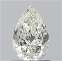 Natural Diamond 0.90 Carats, Pear with  Cut, I Color, SI2 Clarity and Certified by GIA