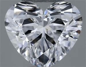 Picture of Natural Diamond 0.31 Carats, Heart with  Cut, D Color, VVS2 Clarity and Certified by GIA