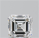 Natural Diamond 1.20 Carats, Asscher with  Cut, G Color, VVS1 Clarity and Certified by GIA