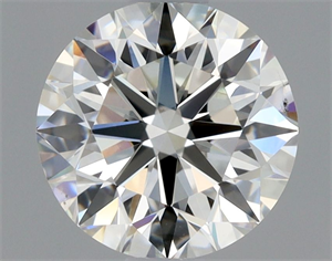 Picture of Natural Diamond 0.91 Carats, Round with Excellent Cut, H Color, SI1 Clarity and Certified by GIA