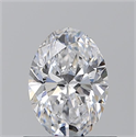 Natural Diamond 0.70 Carats, Oval with  Cut, D Color, SI1 Clarity and Certified by GIA