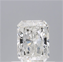 Natural Diamond 0.50 Carats, Radiant with  Cut, F Color, IF Clarity and Certified by GIA