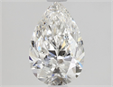 Natural Diamond 1.11 Carats, Pear with  Cut, F Color, SI2 Clarity and Certified by GIA