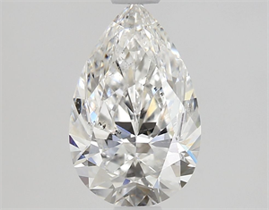 Picture of Natural Diamond 1.11 Carats, Pear with  Cut, F Color, SI2 Clarity and Certified by GIA