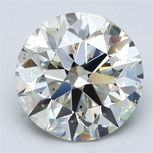 Picture of Natural Diamond 2.50 Carats, Round with Excellent Cut, K Color, SI1 Clarity and Certified by GIA
