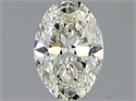 Natural Diamond 1.01 Carats, Oval with  Cut, J Color, VS1 Clarity and Certified by GIA