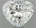 Natural Diamond 0.52 Carats, Heart with  Cut, J Color, SI1 Clarity and Certified by GIA
