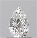 Natural Diamond 0.50 Carats, Pear with  Cut, G Color, VS2 Clarity and Certified by GIA