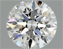 Natural Diamond 0.44 Carats, Round with Excellent Cut, D Color, VVS2 Clarity and Certified by GIA