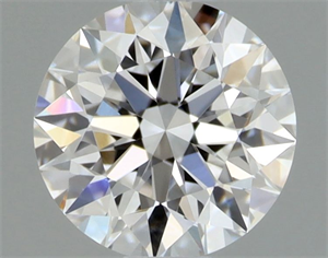 Picture of Natural Diamond 0.44 Carats, Round with Excellent Cut, D Color, VVS2 Clarity and Certified by GIA