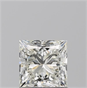 Natural Diamond 0.90 Carats, Princess with  Cut, K Color, VS1 Clarity and Certified by GIA