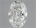 Natural Diamond 0.70 Carats, Oval with  Cut, G Color, SI1 Clarity and Certified by GIA