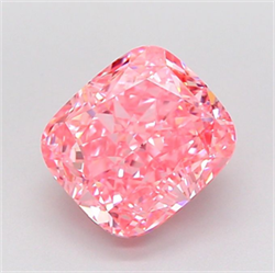 Picture of Lab Grown Diamond 2.02 Carats, CUSHION MODIFIED with  Cut, Fancy Vivid Pink Color, VVS2 Clarity and Certified by IGI
