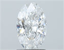 Natural Diamond 1.20 Carats, Oval with  Cut, D Color, SI2 Clarity and Certified by GIA