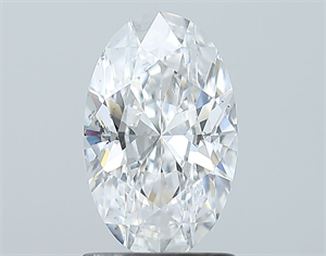 Picture of Natural Diamond 1.20 Carats, Oval with  Cut, D Color, SI2 Clarity and Certified by GIA