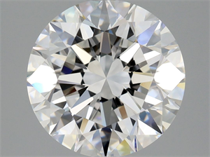 Picture of Natural Diamond 2.50 Carats, Round with Excellent Cut, E Color, VVS2 Clarity and Certified by GIA