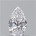 Natural Diamond 0.52 Carats, Pear with  Cut, D Color, VS2 Clarity and Certified by GIA