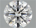 Lab Grown Diamond 1.36 Carats, Round with Ideal Cut, E Color, VS1 Clarity and Certified by IGI