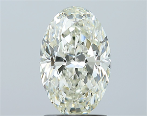Picture of Natural Diamond 1.70 Carats, Oval with  Cut, L Color, SI1 Clarity and Certified by GIA