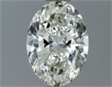 Natural Diamond 0.80 Carats, Oval with  Cut, I Color, VS2 Clarity and Certified by IGI