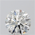 Natural Diamond 1.01 Carats, Round with Excellent Cut, H Color, I1 Clarity and Certified by GIA