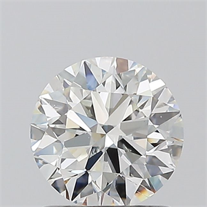 Picture of Natural Diamond 1.01 Carats, Round with Excellent Cut, H Color, I1 Clarity and Certified by GIA
